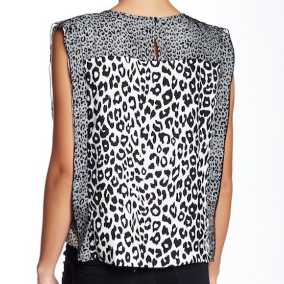 Sandro Ecaille Printed Silk Blouse Medium - Picture 2 of 2